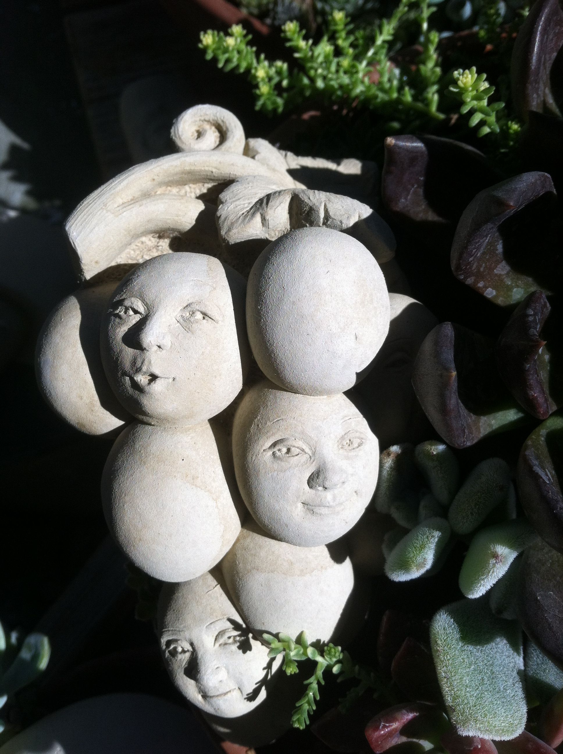 A Concrete Garden Statue