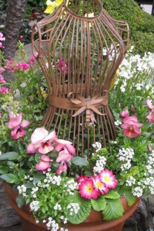 Metal Garden Decor Yard Art Pond Sunflower Lawn Outdoor Ornament Steel