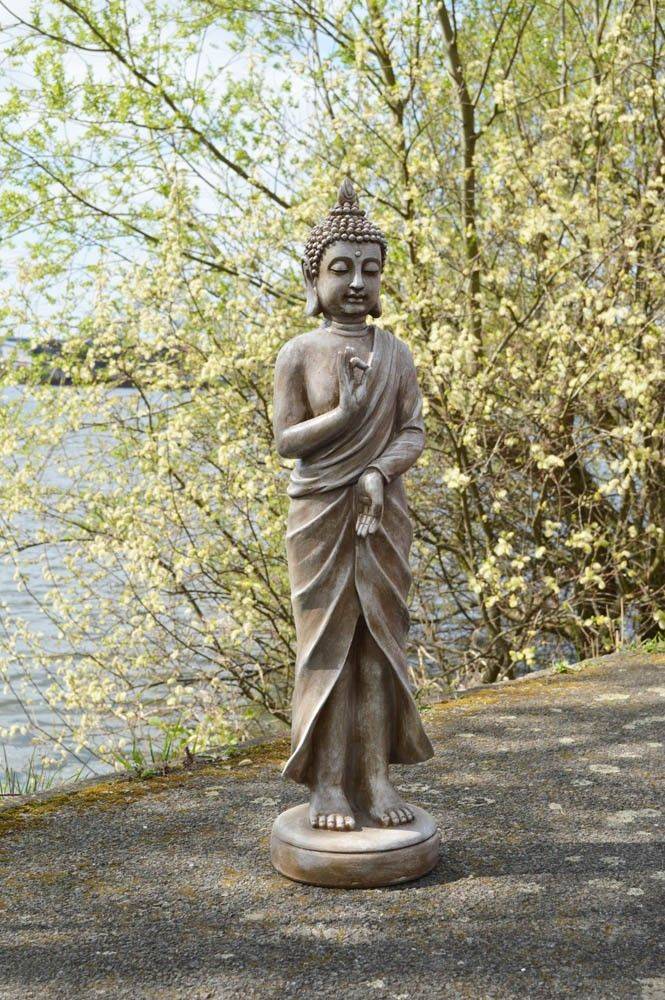 Indooroutdoor Resin Thai Buddha Garden Statue Brown Alfresco