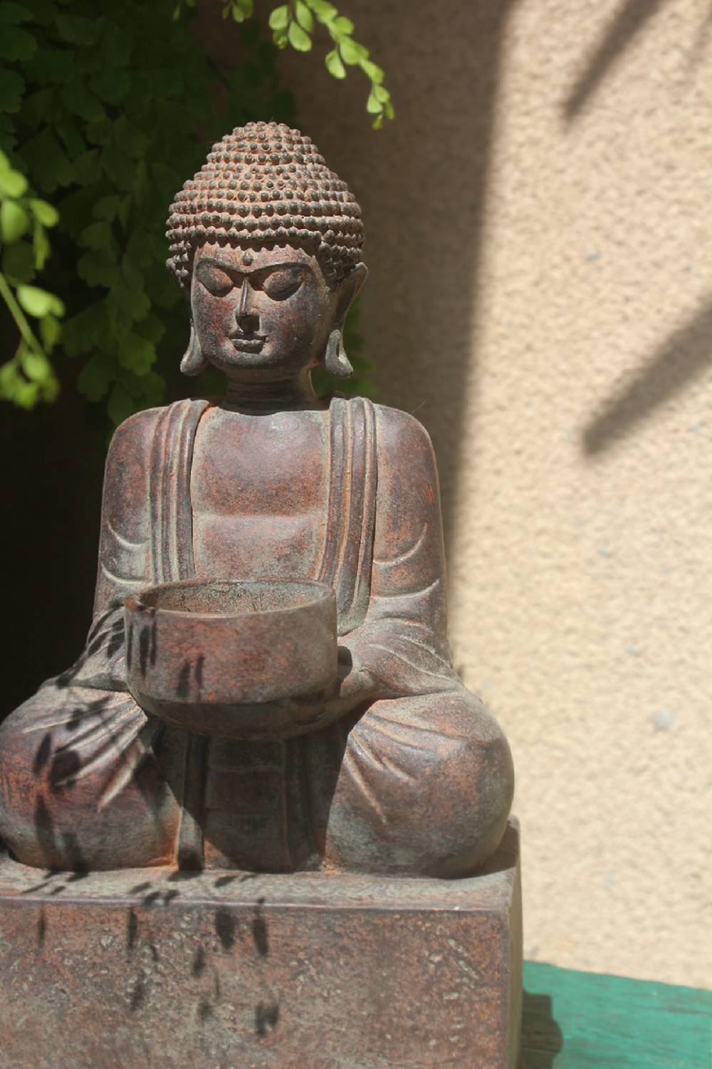 Alfresco Home Reading Buddha Garden Statue
