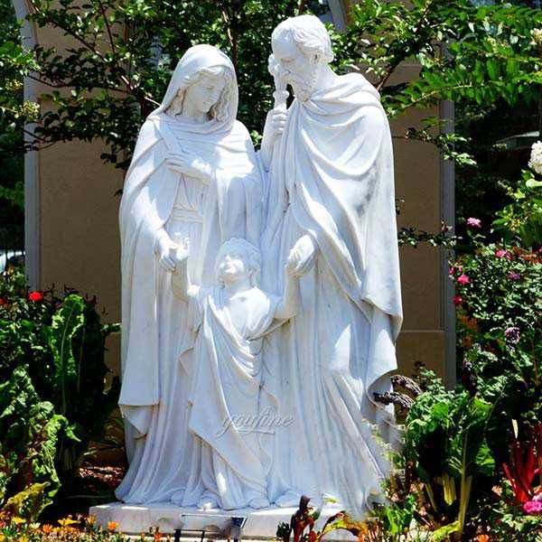 Religious Mother Mary Holding Baby Jesus Bronze Statue