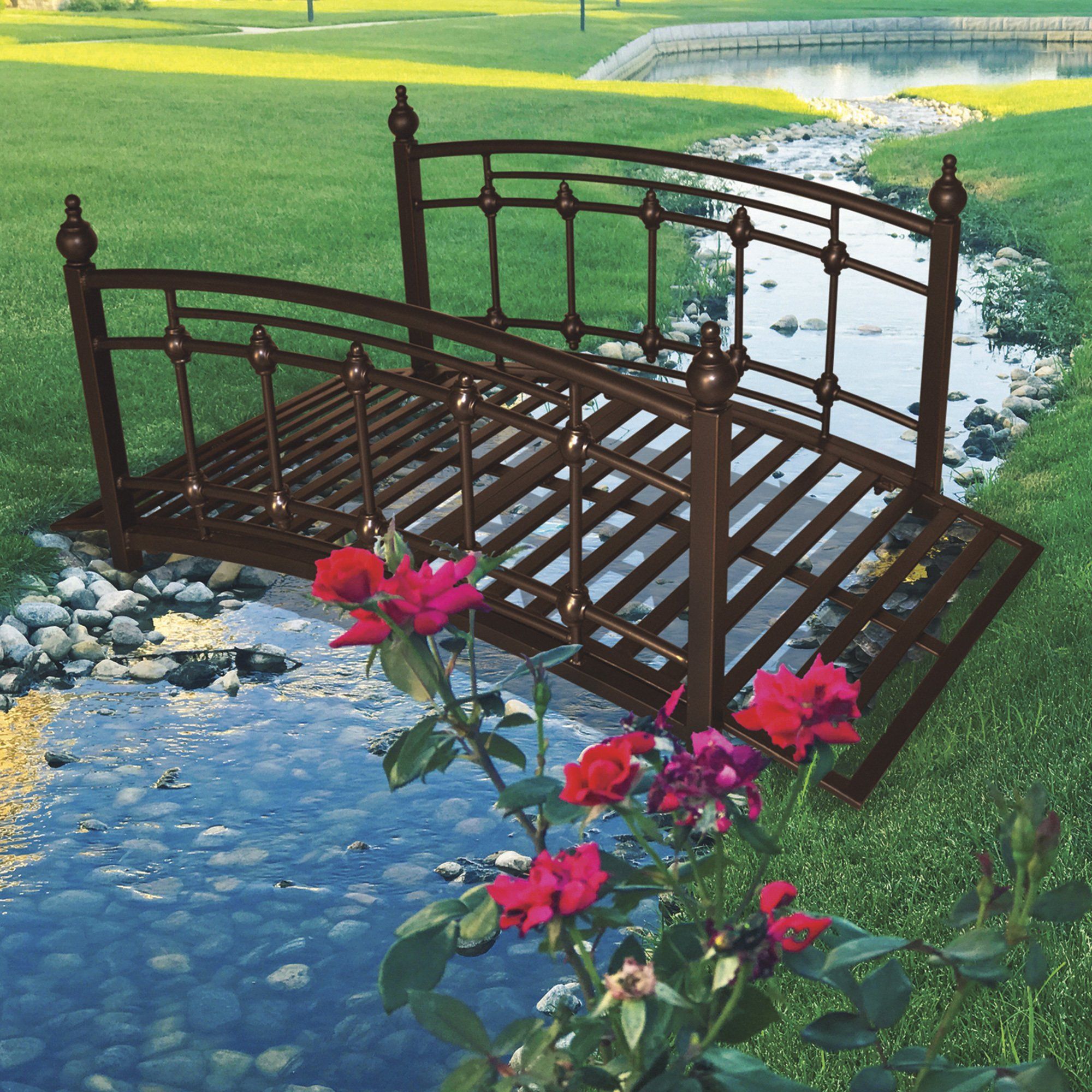Stonegate Designs Wooden Garden Bridge