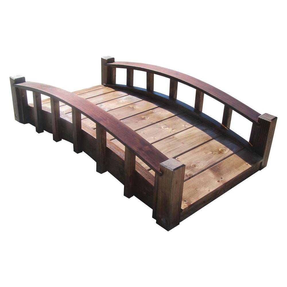 Miniature Japanese Wood Garden Bridge Treatedmb