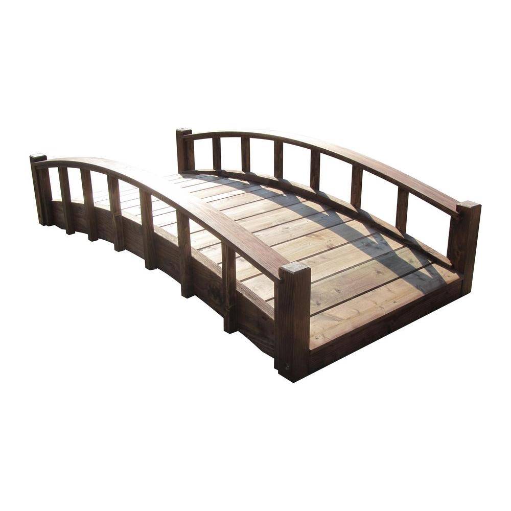 Miniature Japanese Wood Garden Bridge Treatedmb