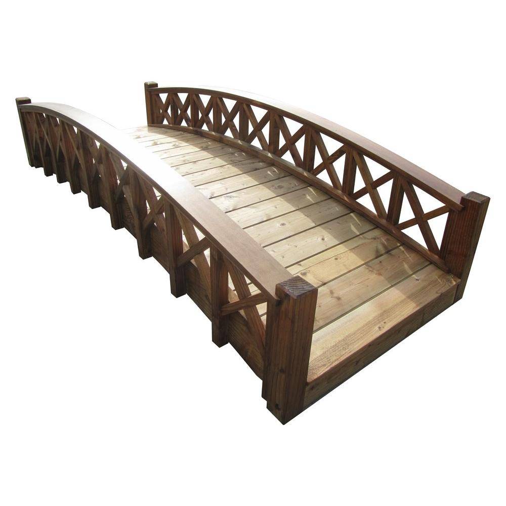 Miniature Japanese Wood Garden Bridge Treatedmb