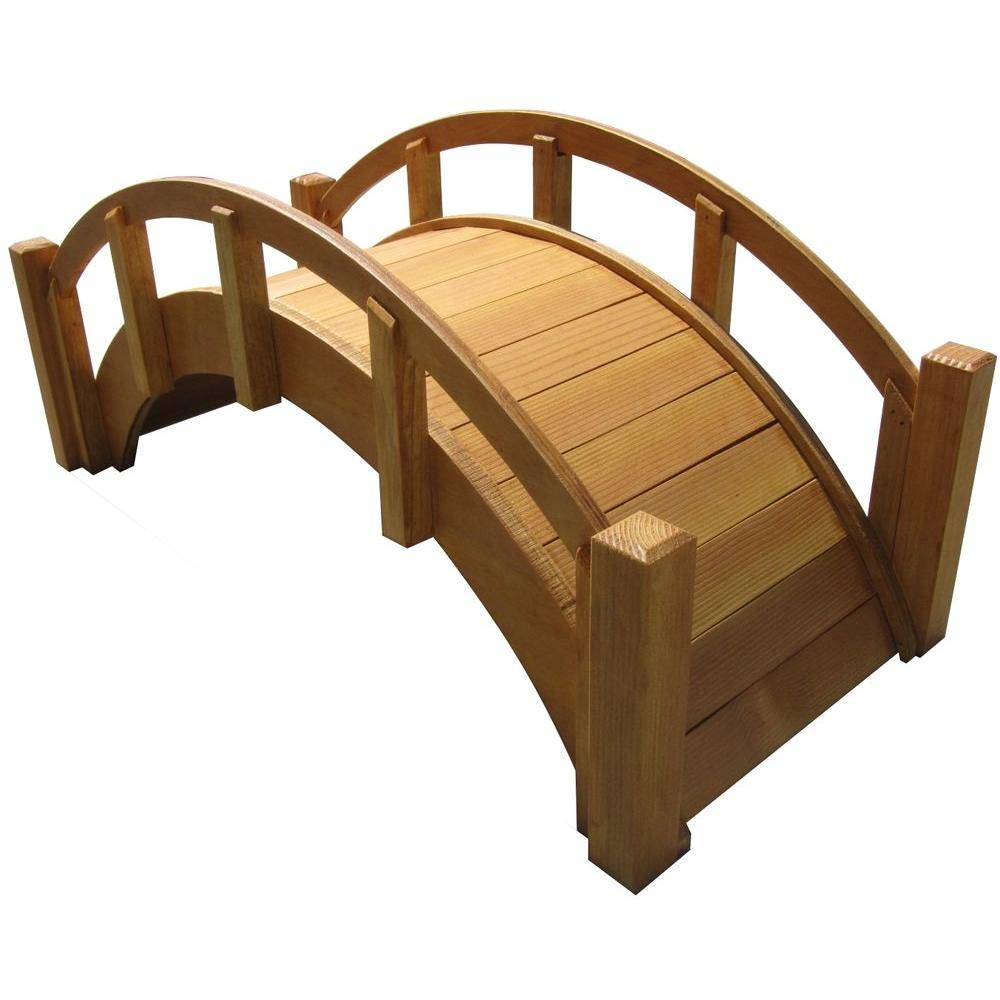 Miniature Japanese Wood Garden Bridge Treatedmb