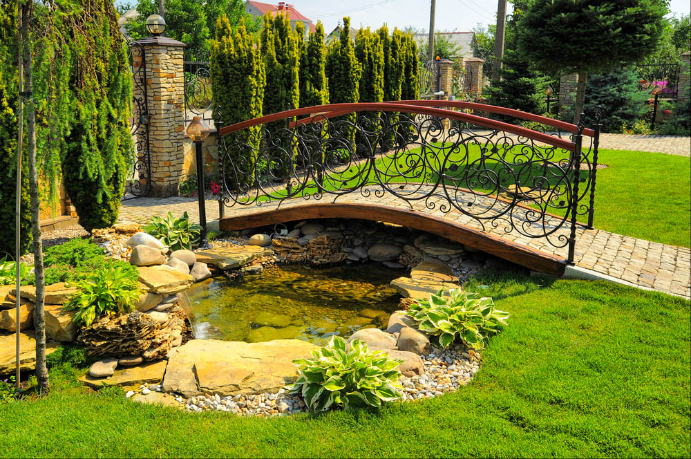 Metal Garden Bridge