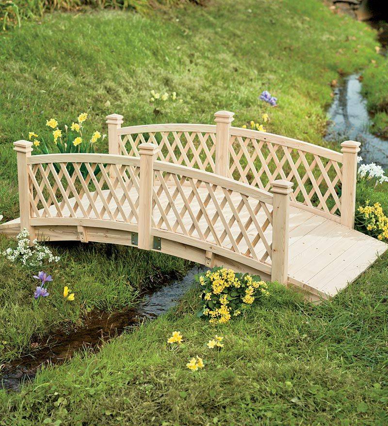 Brilliant Wooden Garden Bridges