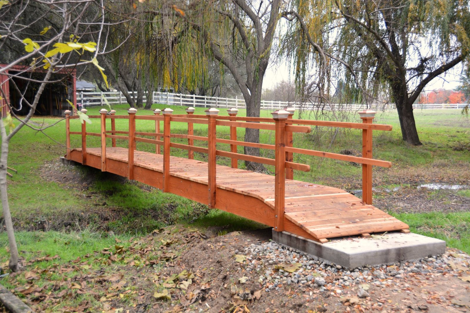 Brilliant Wooden Garden Bridges