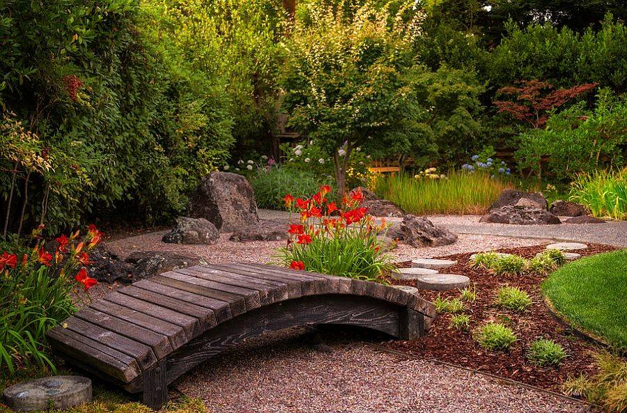 Beautiful And Delightful Garden Bridge Ideas
