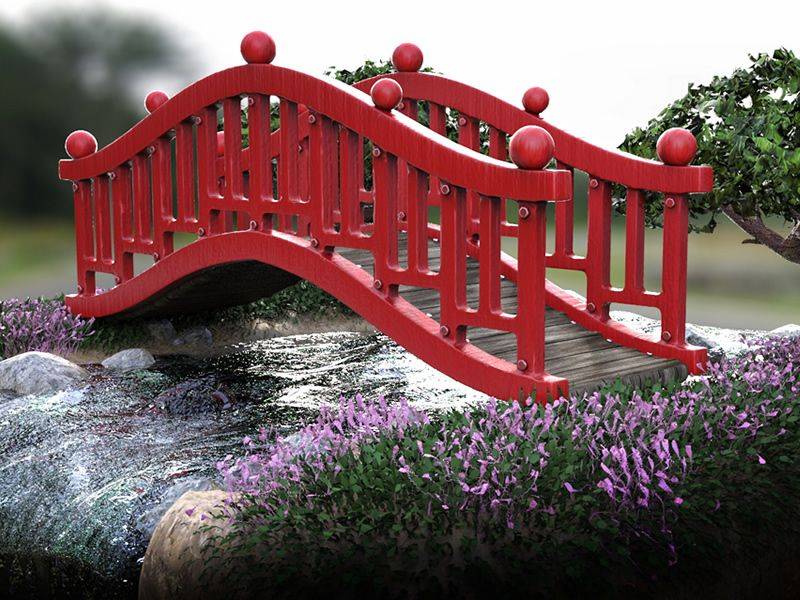 Japanesegardentheme Garden Bridge