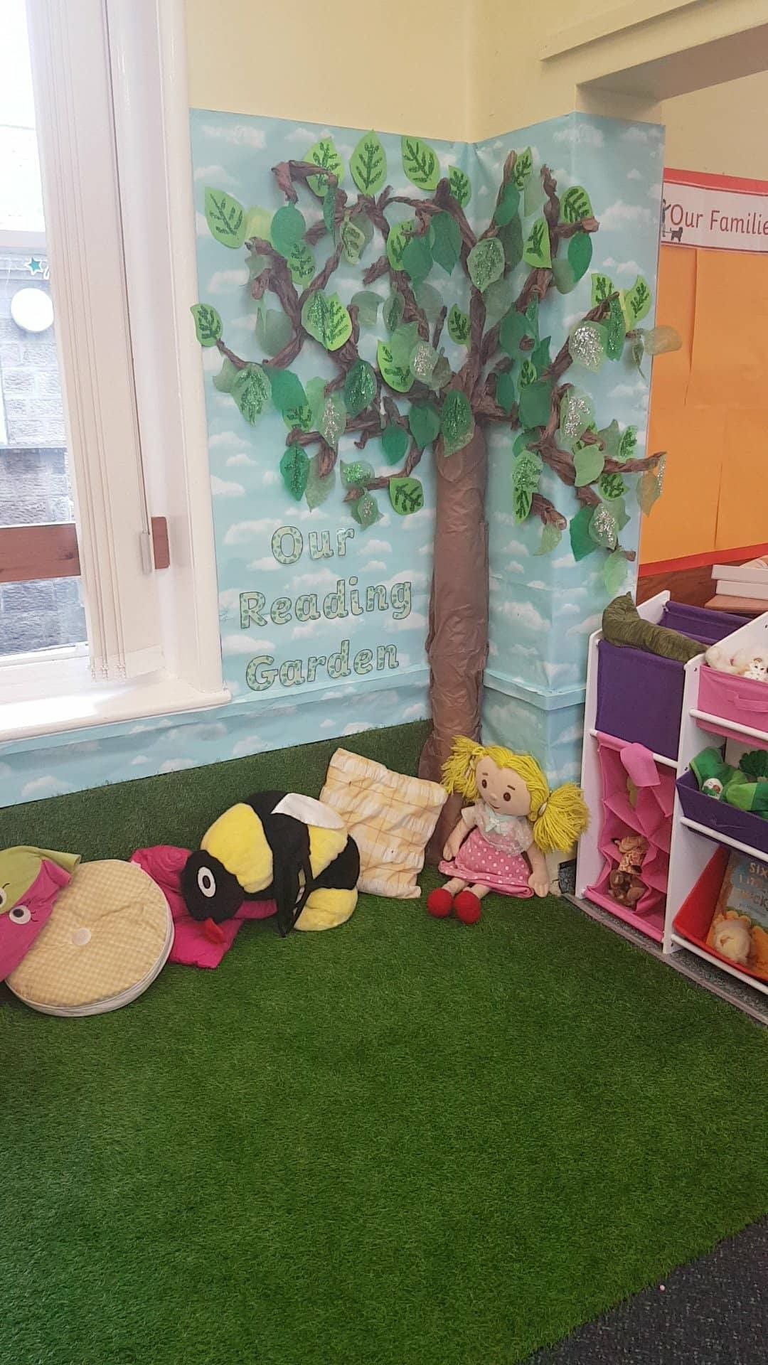 Outside Reading Corner Classroom