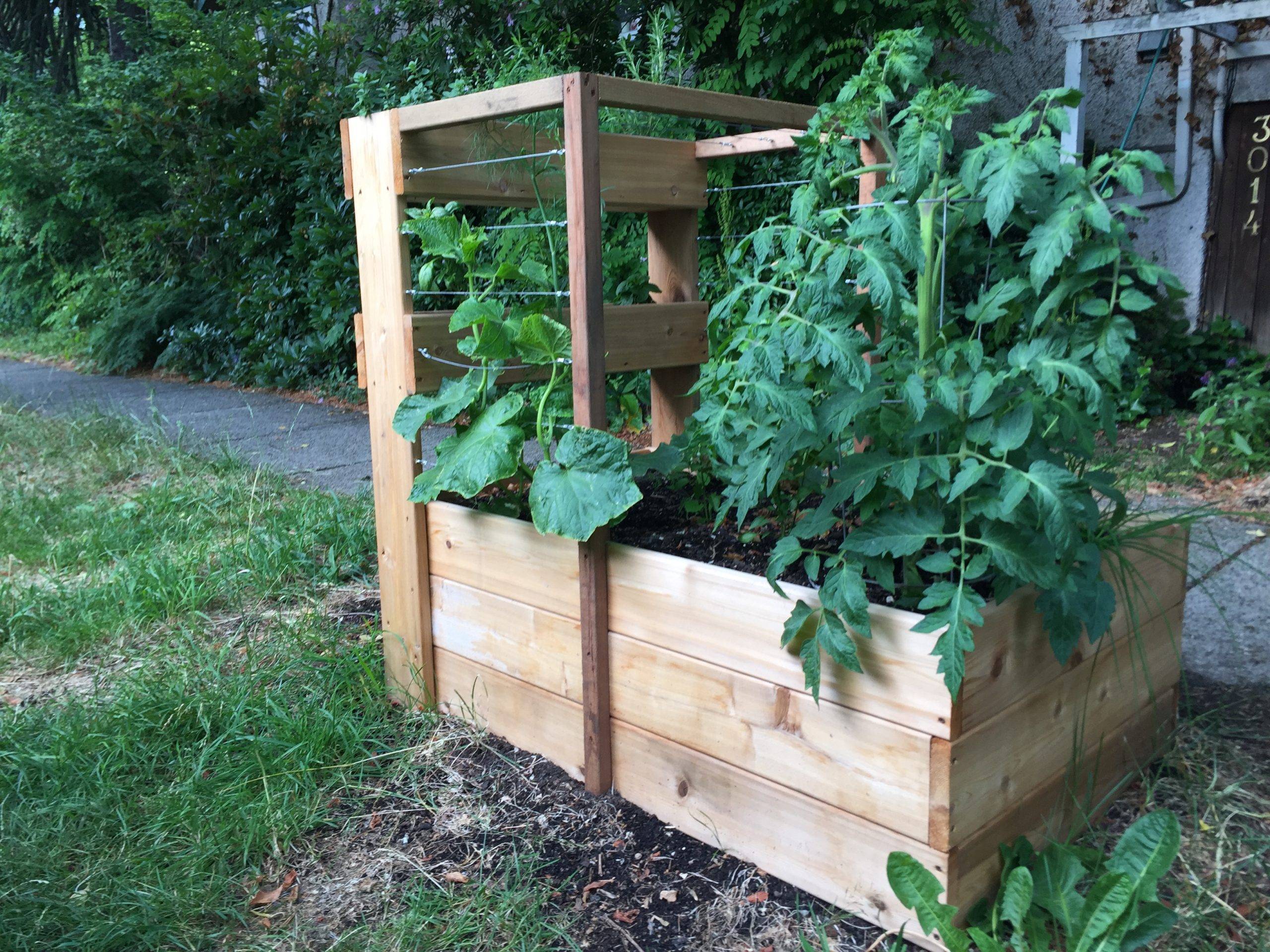 Premium Raised Planter Box Vegetable Rectangle Outdoor Planter Box Pc