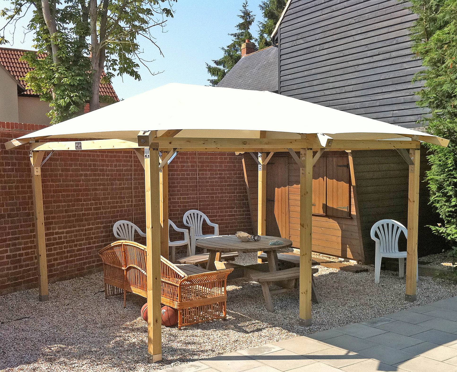 Extra Large Wooden Garden Gazebo