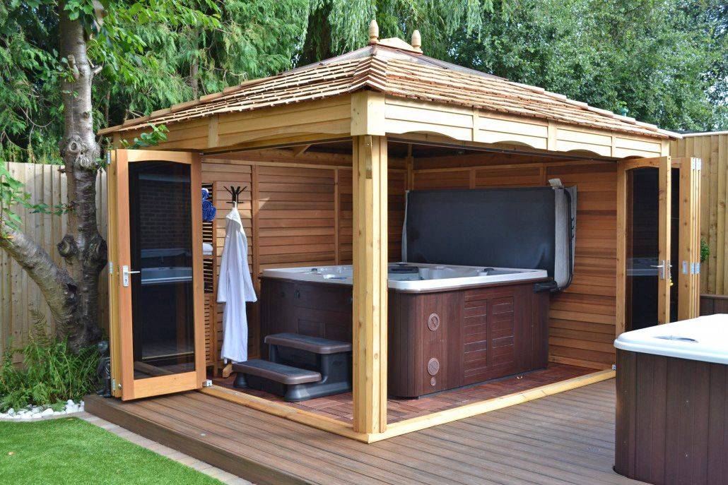 Hot Tub Shelter Ideas Wooden Gazebos Dunster House
