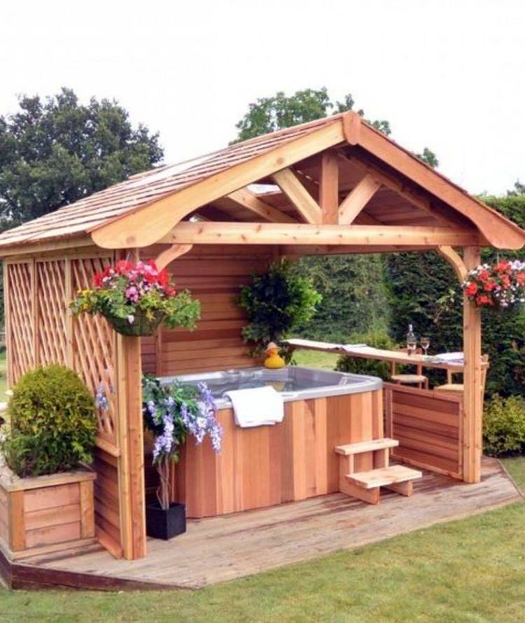 Hot Tub Backyard