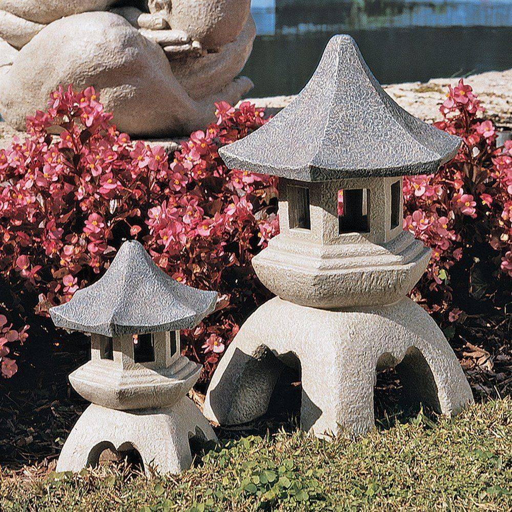 Japanese Massive Antique Handcarved Stone Pagoda Tower