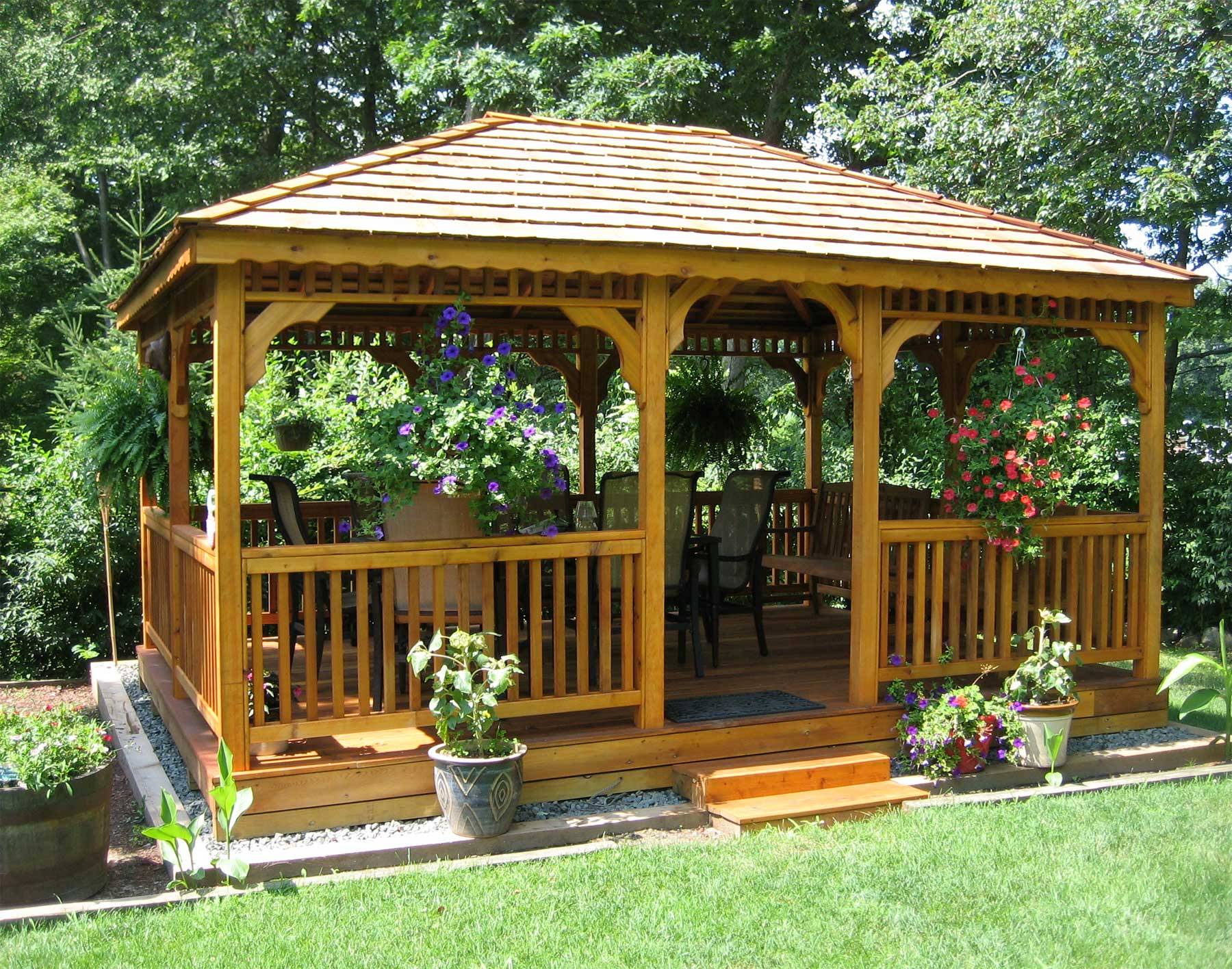 Wooden Garden Gazebo Kits Pergola Design Ideas Decoratorist