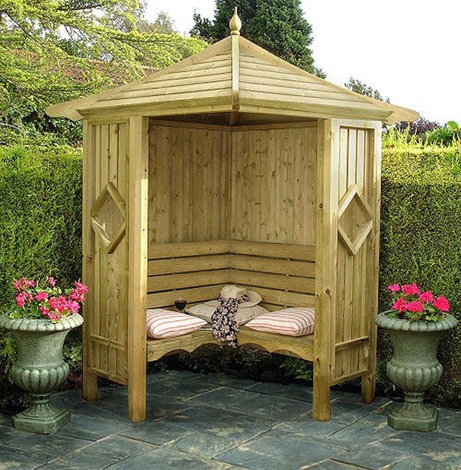 Overhang Patio Backyard Pergola Wooden Garden