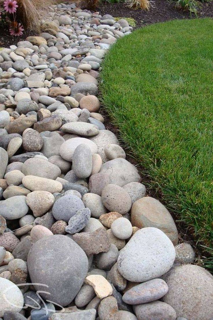 Awesome River Rock Landscaping Ideas Magzhouse