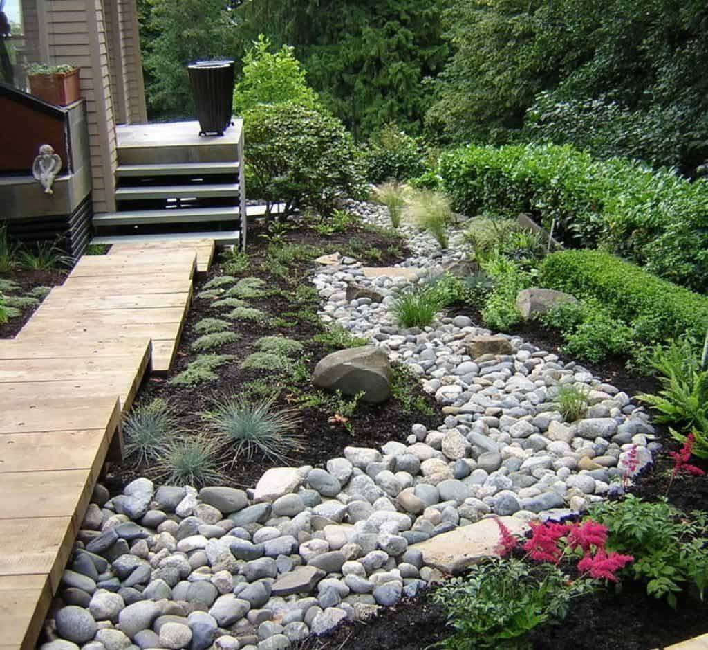 Awesome River Rock Landscaping Ideas Magzhouse
