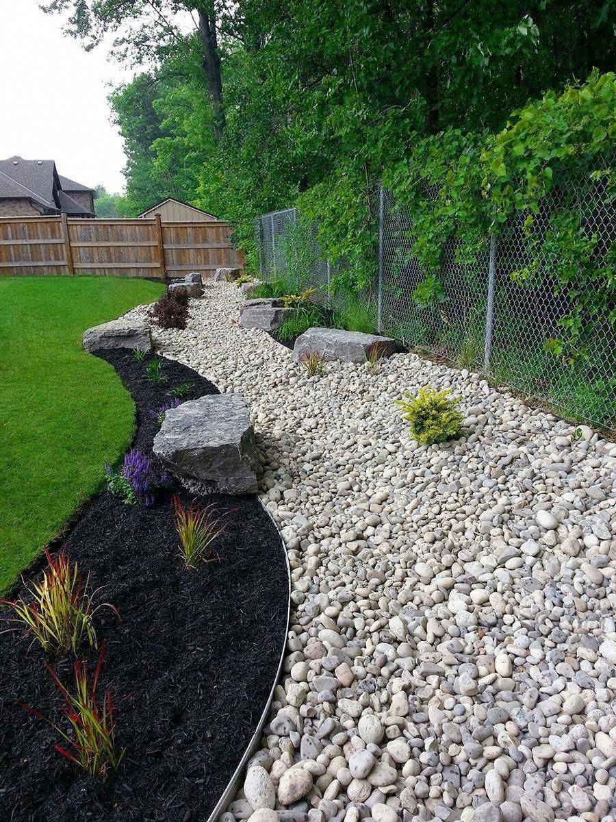 22 River Rock Landscaping Design Garden Ideas You Cannot Miss | SharonSable