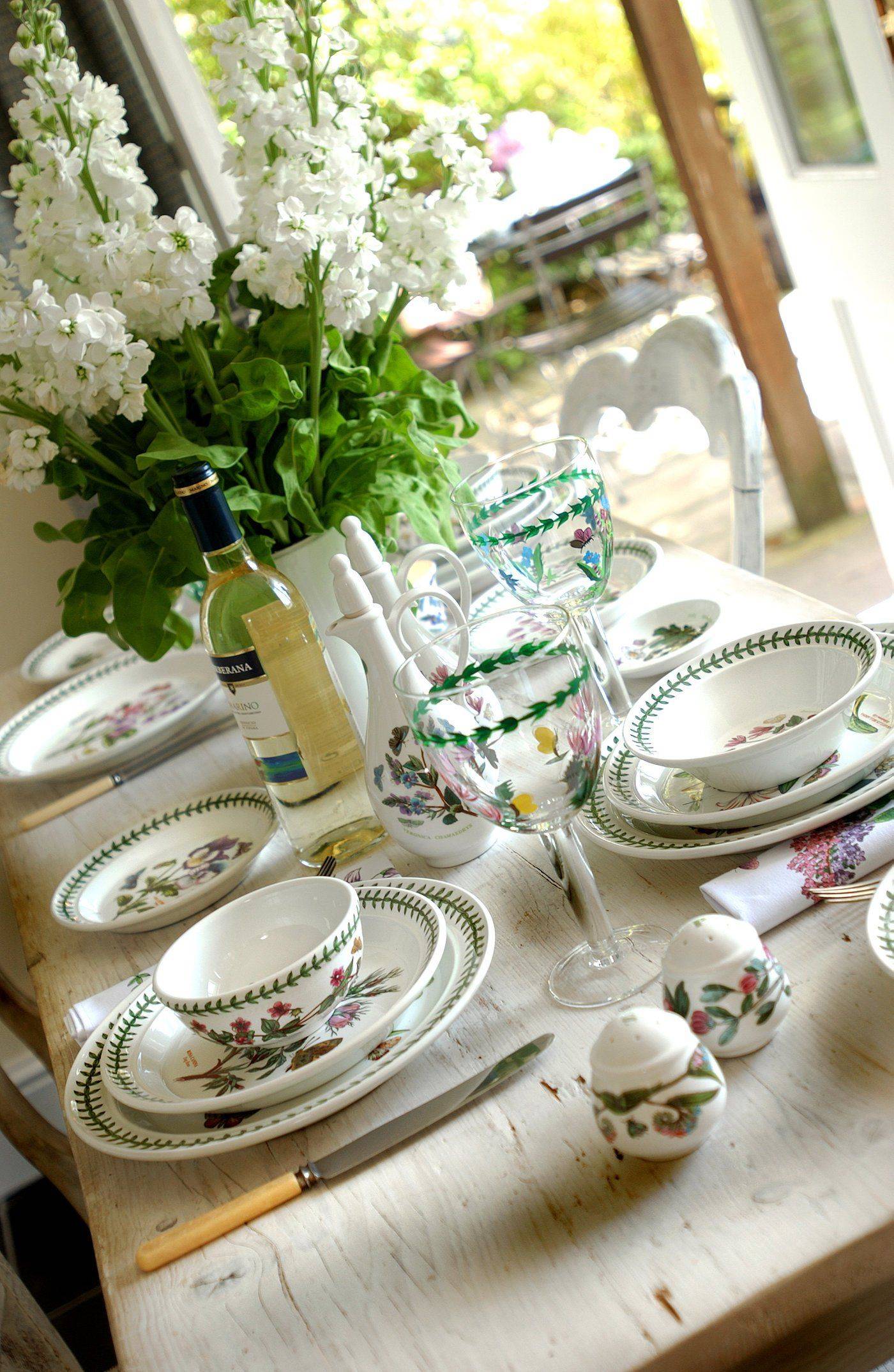 Botanic Garden Rhododendron Motif Square Dish