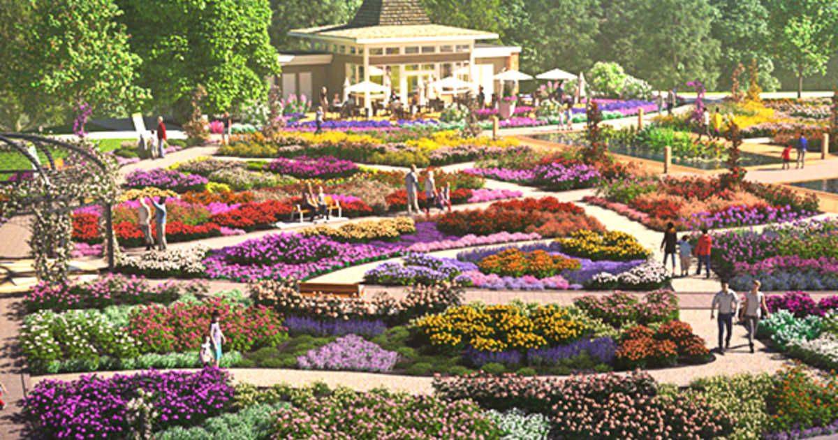 The Niagara Botanical Garden Rose Garden Area