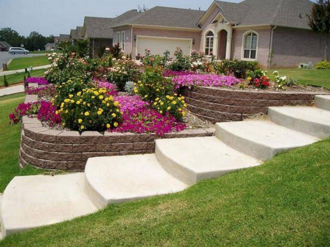 Hillside Mediterranean Garden House