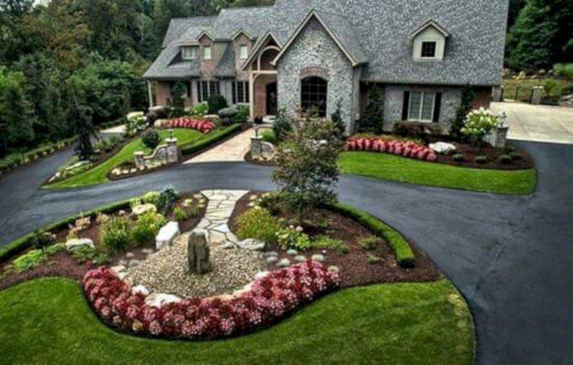 Awesome Beautiful Long Driveway Landscaping Design Ideas Https