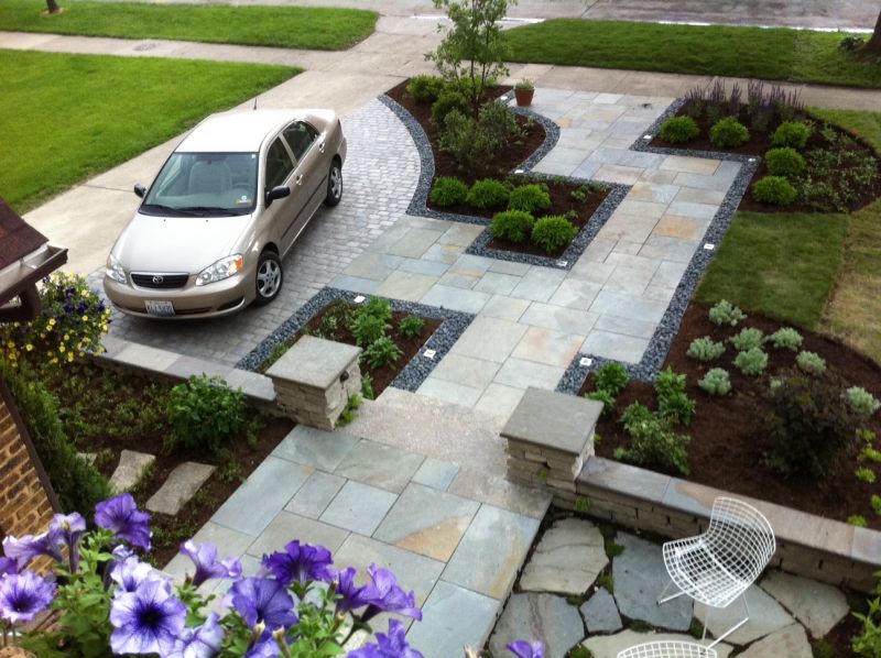 Driveway Small Yard Patio Front House Landscaping Ideas