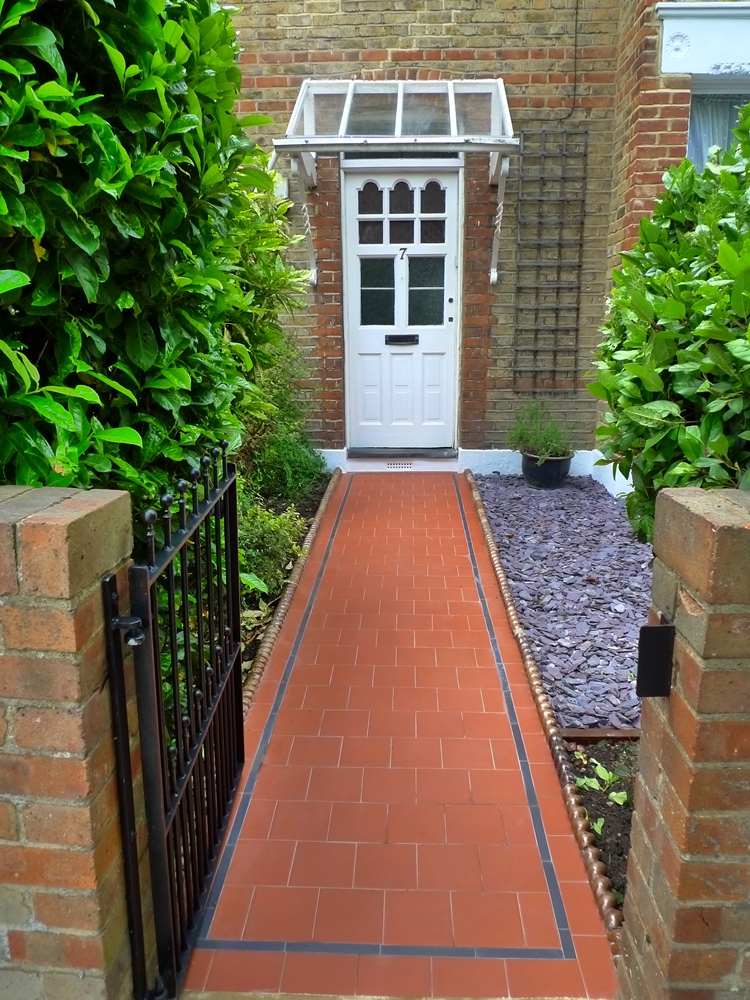 Quarry Tile Front Path London London Garden Design