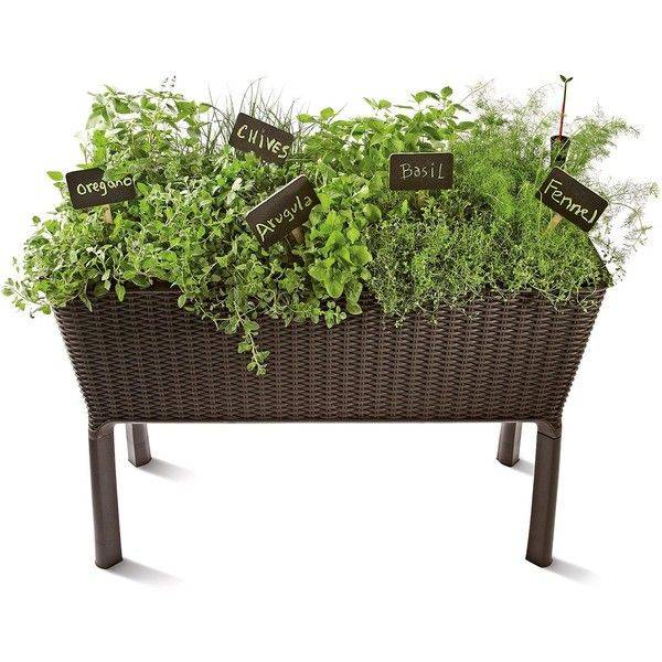 Keter Easy Grow Patio Flower Plant Planter Raised Elevated