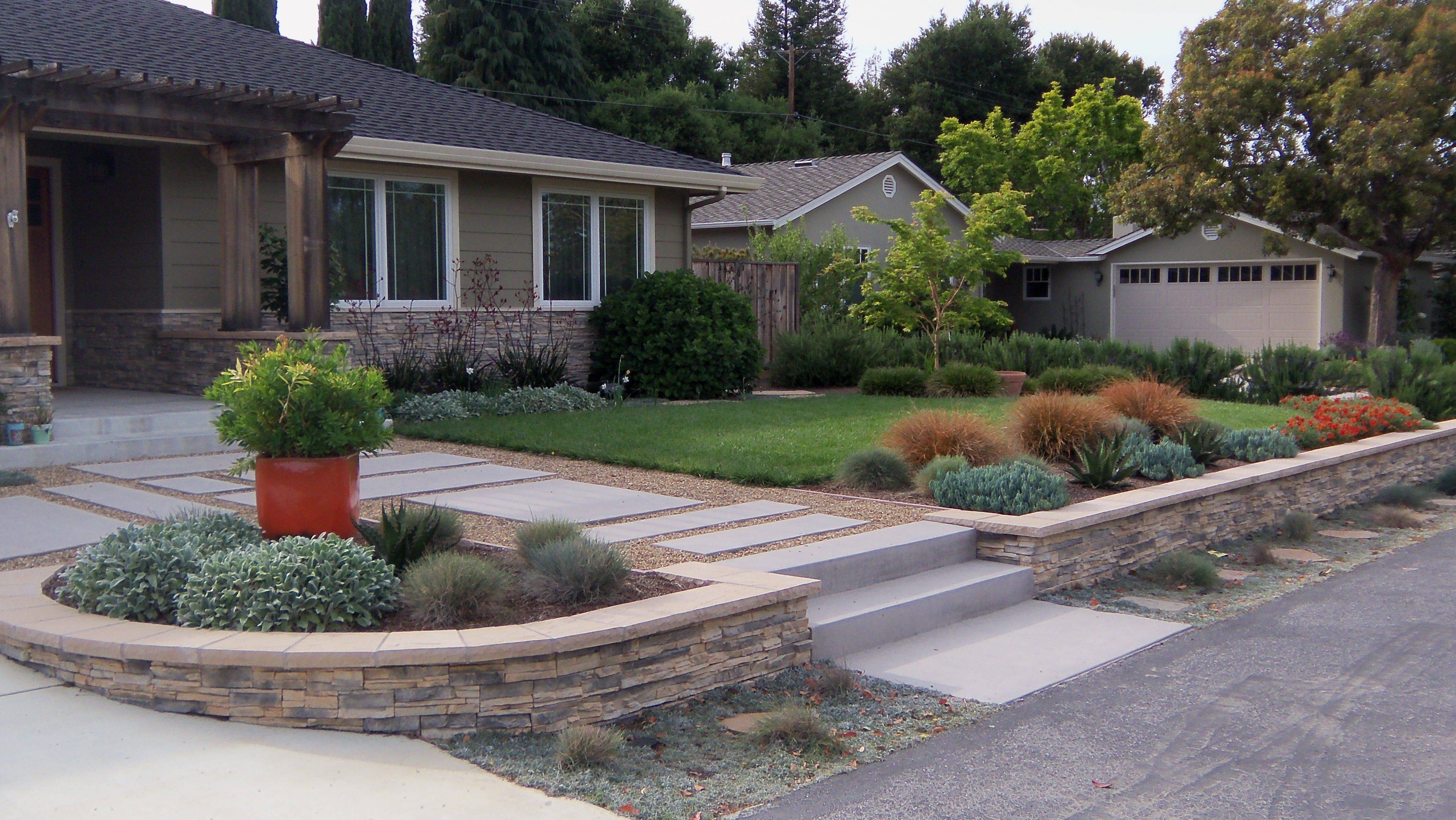 Marvellous Front Yard Retaining Wall Ideas Photo Decoration Inspiration