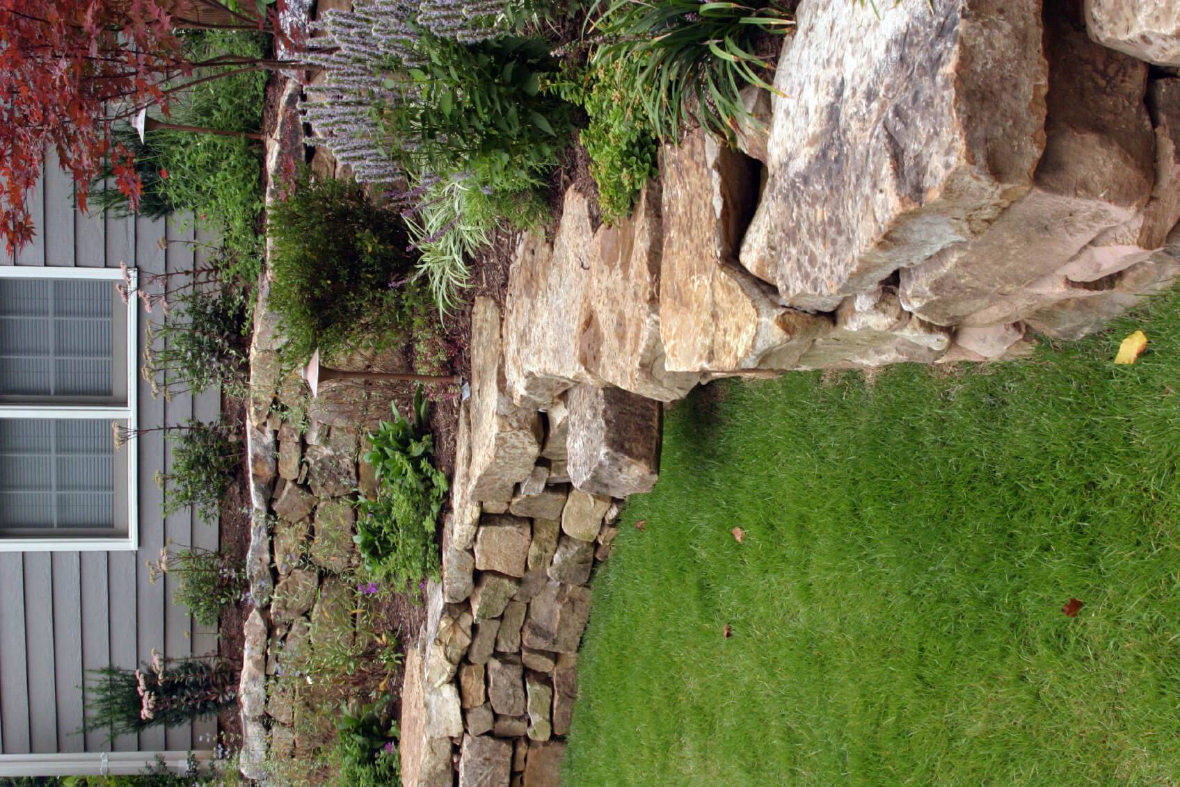 Landscape Retaining Wall Design Installation Rosehill Gardens
