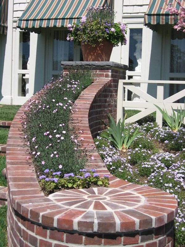 Recycled Brick Retaining Wall Google Search Brick Wall Gardens