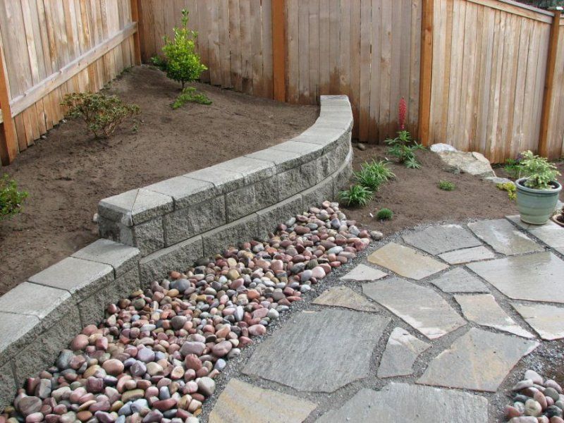 Unusual Small Backyard Ideas Garden Retaining Wall