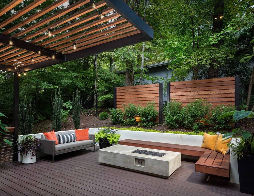 Modern Garden Design Hardwood Screen Privacy Cedar Decoratorist