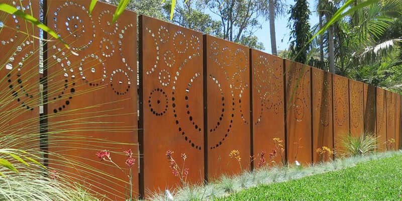 Corten Steel Garden Screens