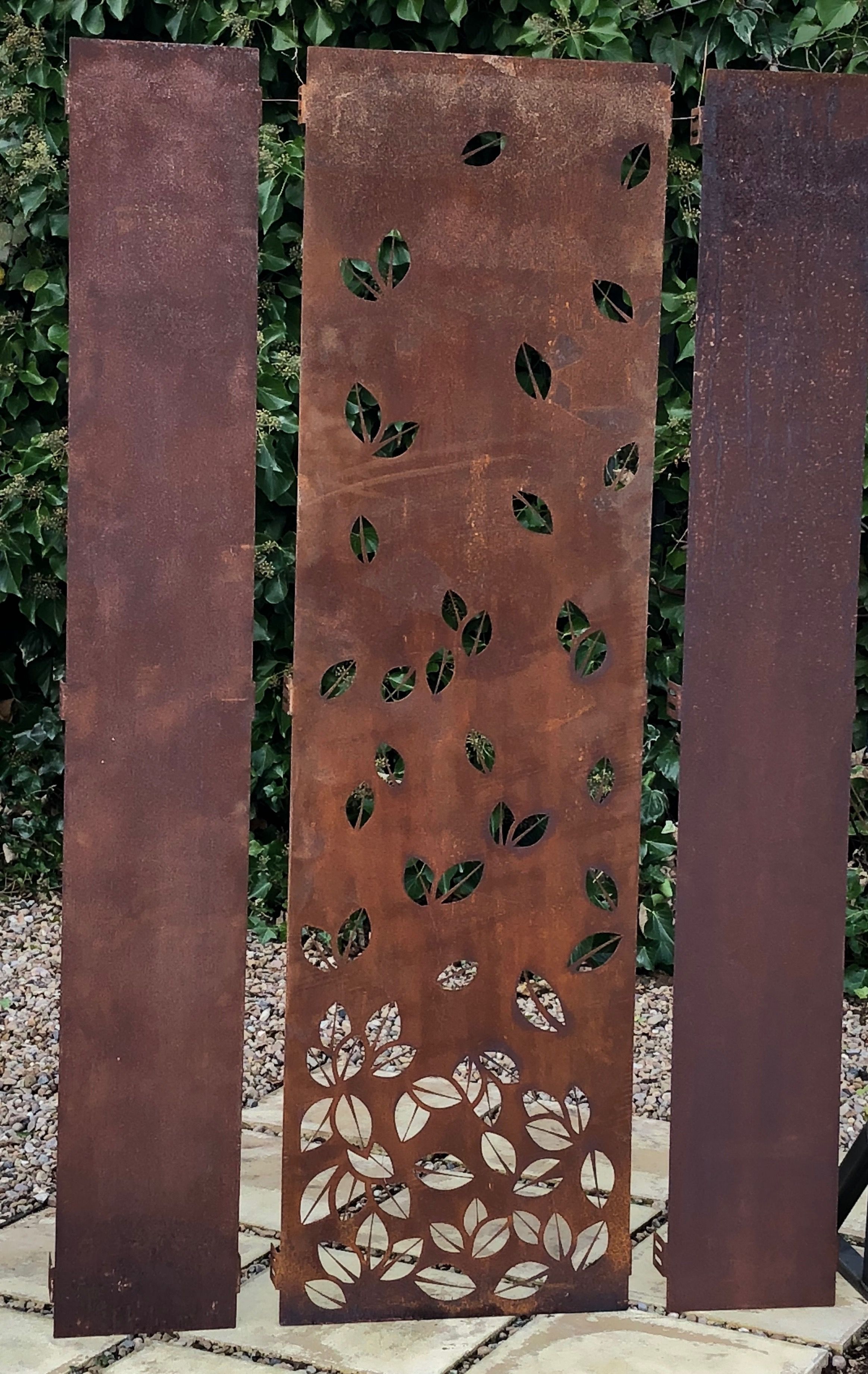 Rust Laser Cut Garden Decorative Privacy Screens