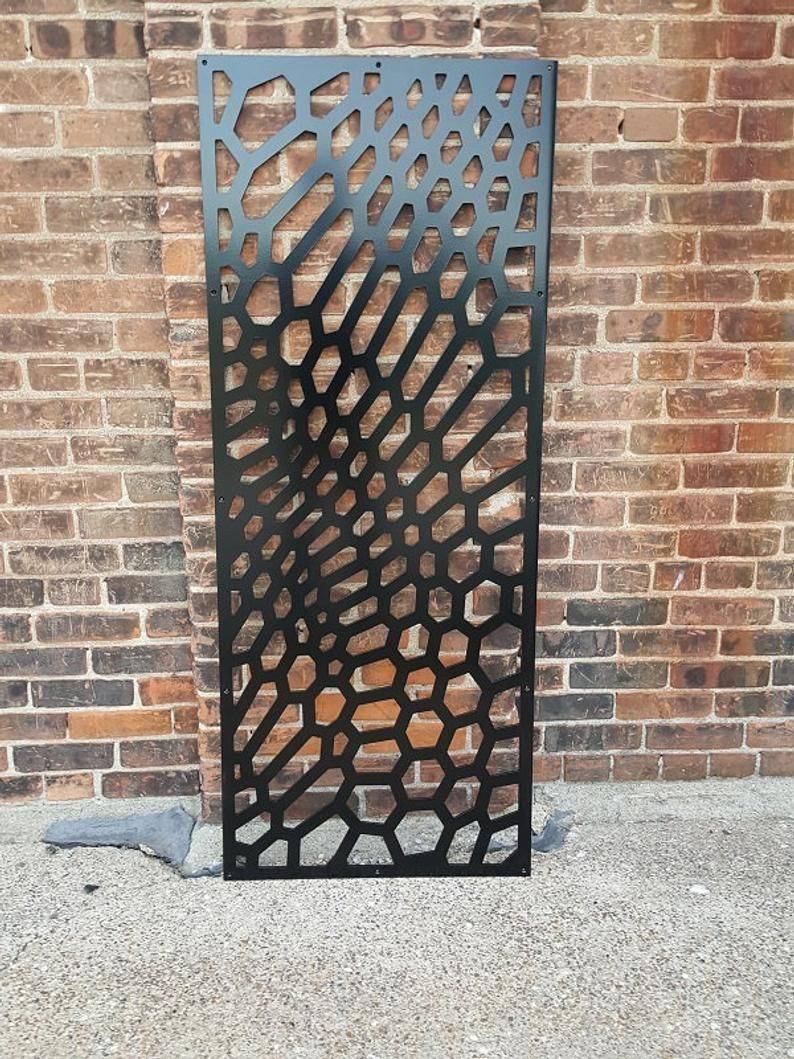 Branch Metal Privacy Screen Decorative Panel Outdoor Garden