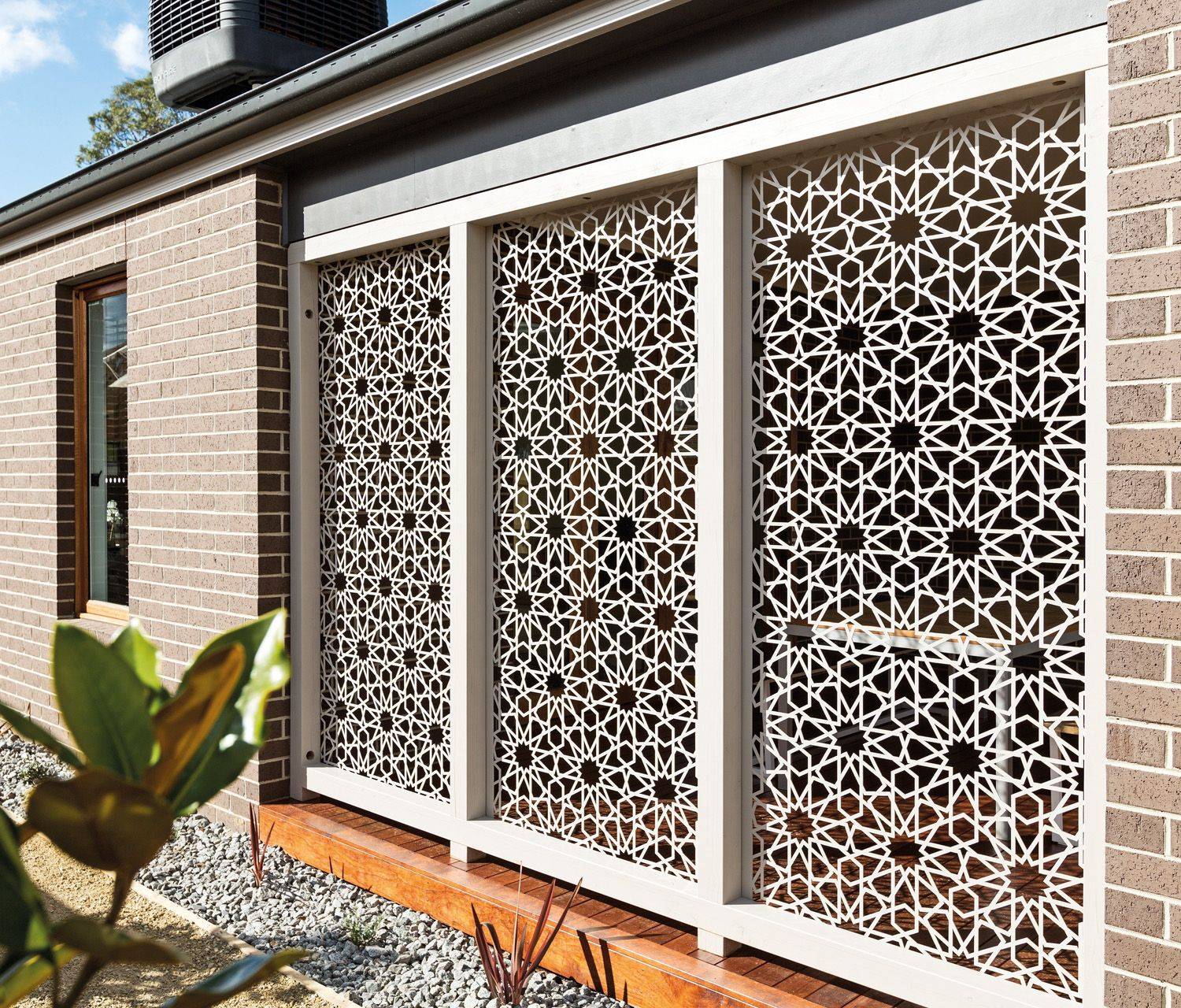 Metal Privacy Screen Decorative Panel Outdoor Garden Fence Etsy