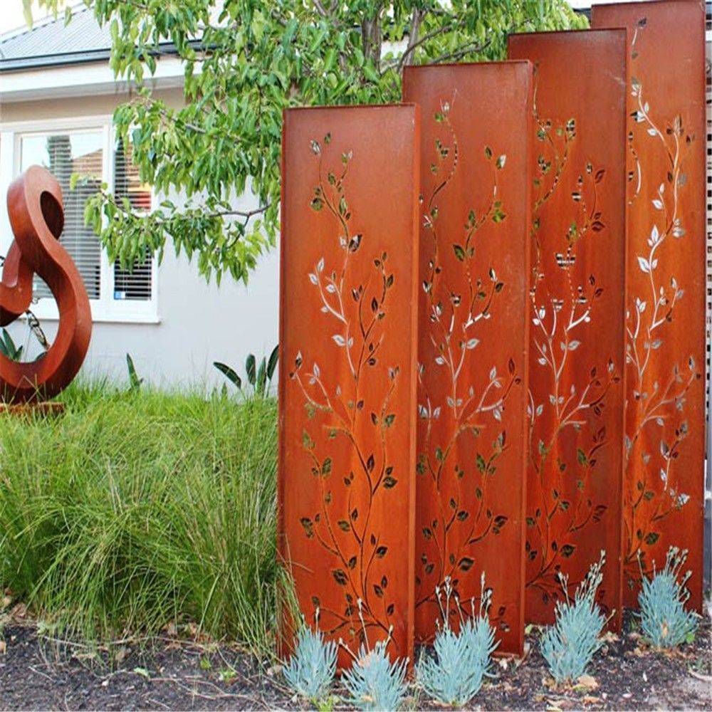 China Corten Steel Rusted Garden Screen Manufacturers