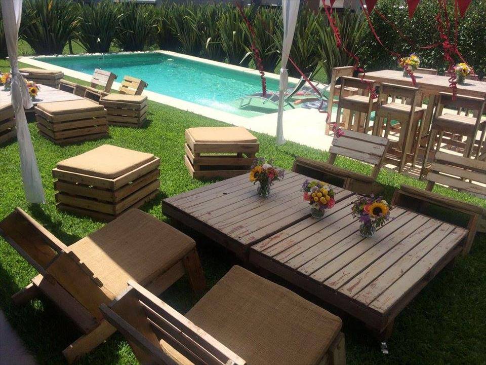 Pallet Garden Furniture Diy Easy Pallet Ideas
