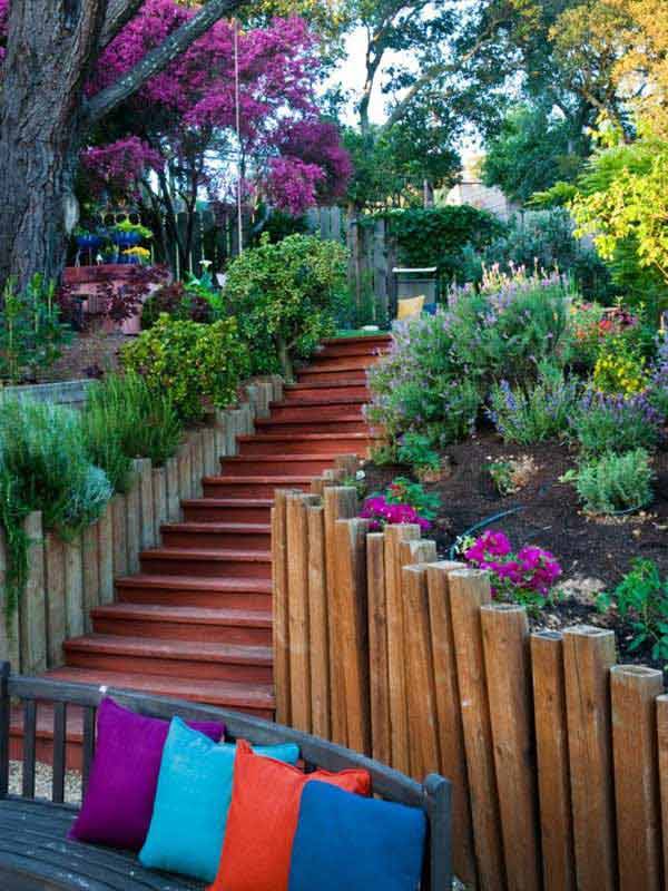 A Slope Ideas Diy Garden Steps