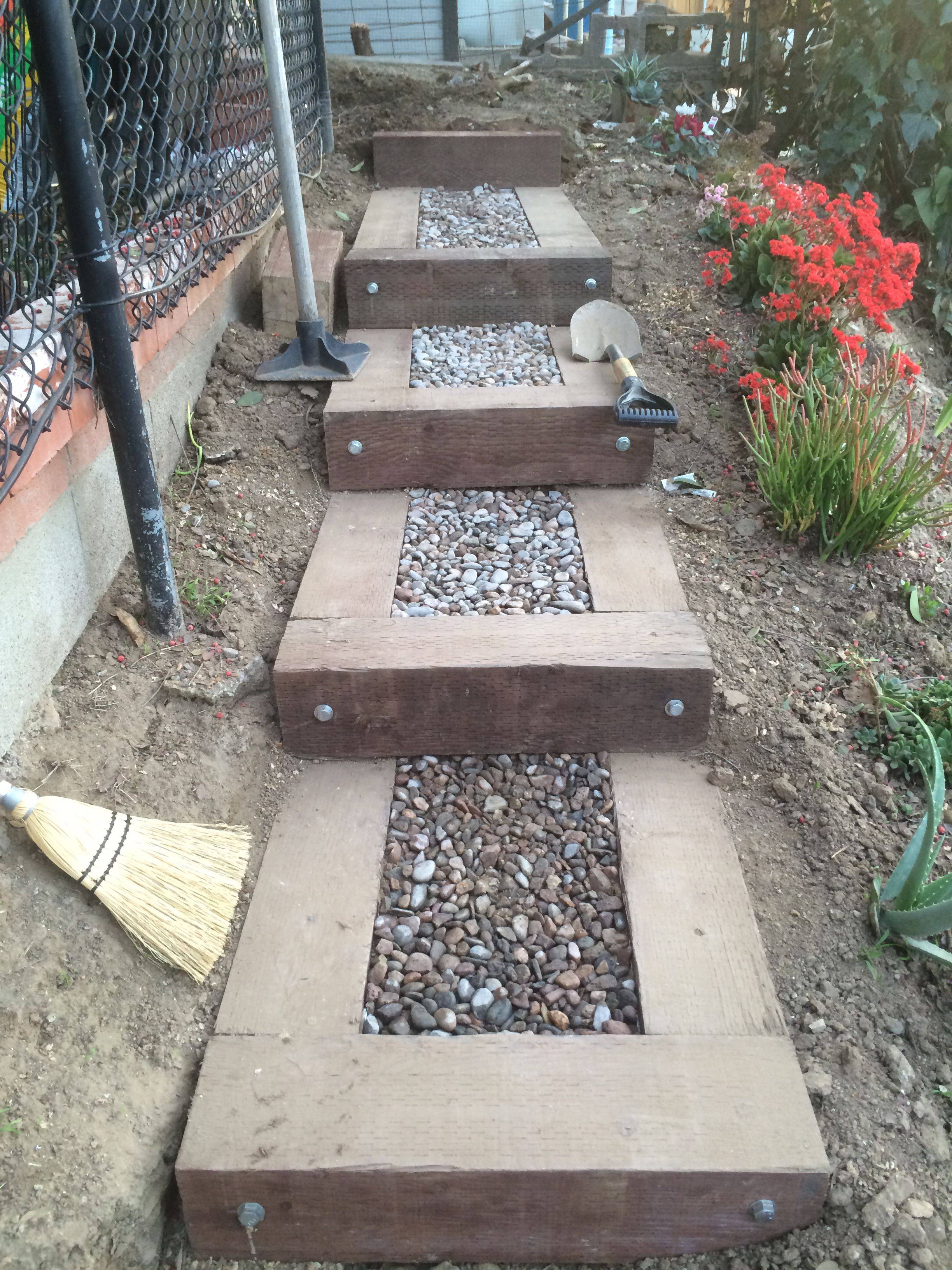 A Slope Ideas Garden Stairs