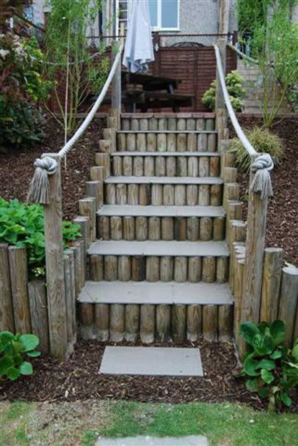 A Landscape Design Traditional Staircase
