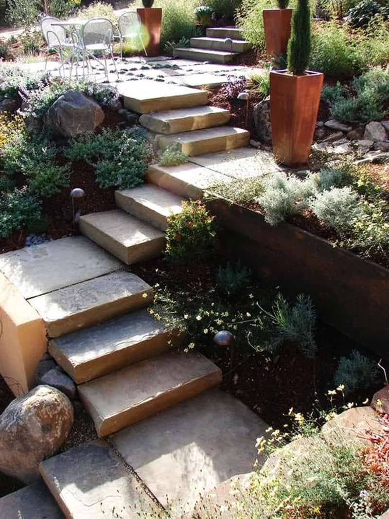 Beautiful Garden Stairs Ideas