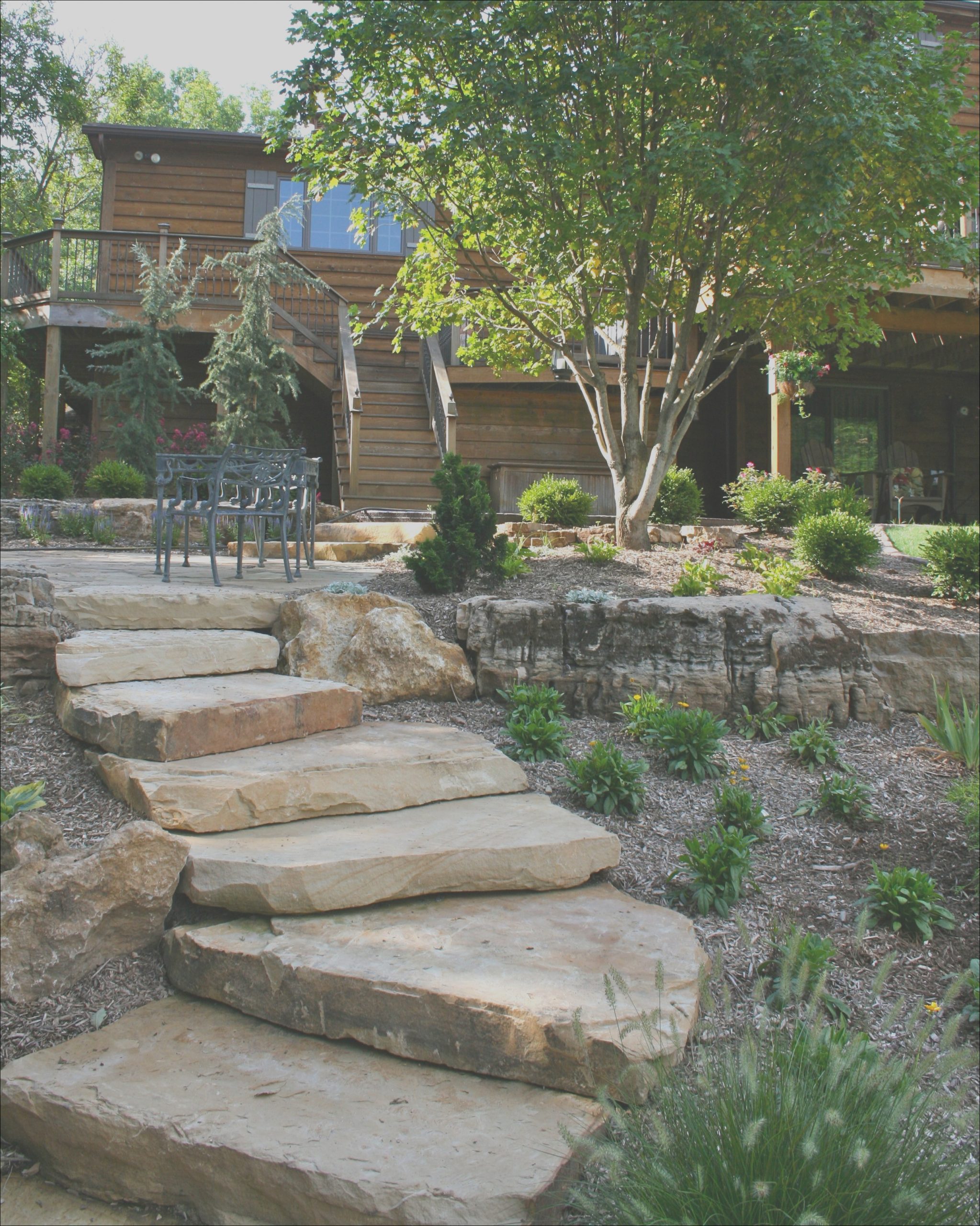 Timber Garden Stairs