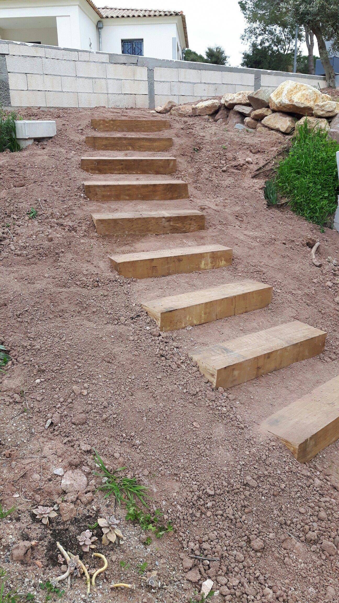 A Slope Ideas Garden Stairs